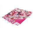 China High Quality Silk Soft Pashmina Feel Various Color Printed Design Scarves Silk